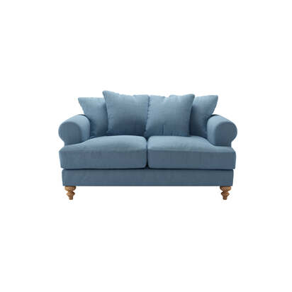 Teddy 2 Seat Sofa in Capri Brushed Linen Cotton