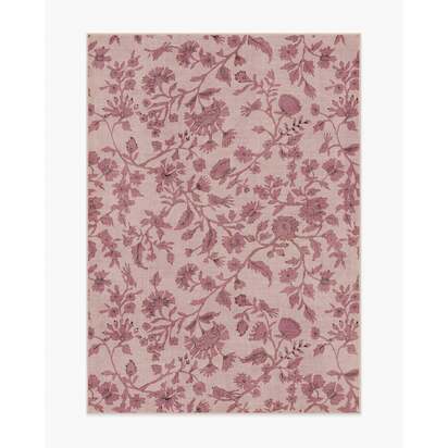 Brenna Natural & Blush Flatwoven Rug - 150 x 215 cm - Rug + Pad System