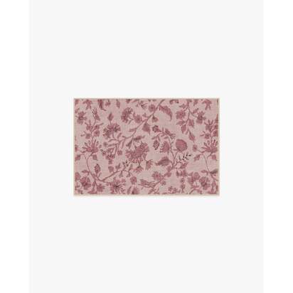 Brenna Natural & Blush Flatwoven Rug - 60 x 90 cm - Rug + Cushioned Pad System