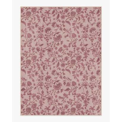 Brenna Natural & Blush Flatwoven Rug - 275 x 365 cm - Rug + Cushioned Pad System