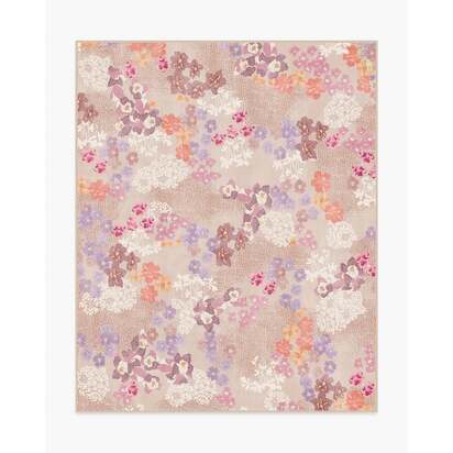 Ellery Natural Multicolour Flatwoven Rug - 245 x 305 cm - Rug + Cushioned Pad System