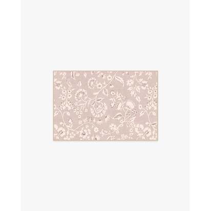 Brenna Natural & Cream Flatwoven Rug - 60 x 90 cm - Rug + Cushioned Pad System