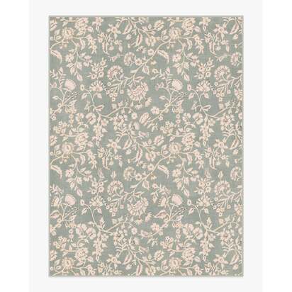 Brenna Sage Green & Cream Flatwoven Rug - 275 x 365 cm - Rug + Pad System