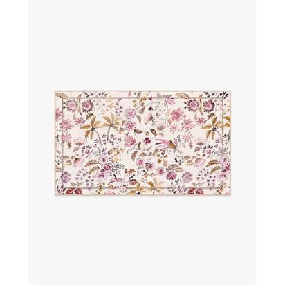 Celine Ivory Multicolour Flatwoven Rug - 60 x 90 cm - Rug + Pad System