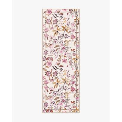 Celine Ivory Multicolour Flatwoven Rug - 75 x 215 cm - Rug + Cushioned Pad System