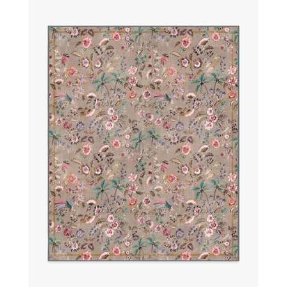 Celine Taupe Multicolour Flatwoven Rug - 245 x 305 cm - Rug + Cushioned Pad System