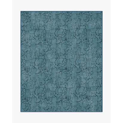 Corrine Blue Flatwoven Rug - 245 x 305 cm - Rug + Pad System