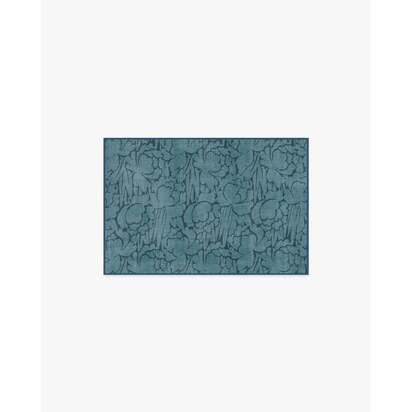 Corrine Blue Flatwoven Rug - 60 x 90 cm - Rug + Cushioned Pad System