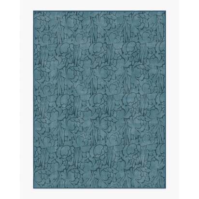Corrine Blue Flatwoven Rug - 275 x 365 cm - Rug + Cushioned Pad System