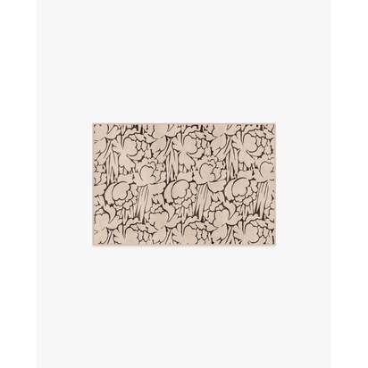 Corrine Natural & Charcoal Flatwoven Rug - 60 x 90 cm - Rug + Cushioned Pad System