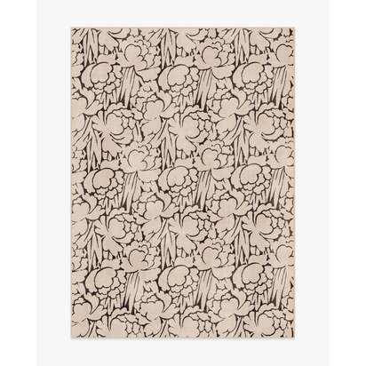 Corrine Natural & Charcoal Flatwoven Rug - 150 x 215 cm - Rug + Cushioned Pad System