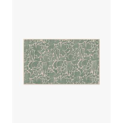Corrine Sage Green Flatwoven Rug - 75 x 215 cm - Rug + Pad System