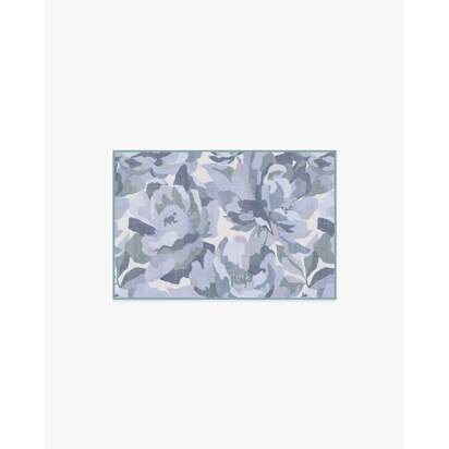 Fiona Blue Flatwoven Rug - 60 x 90 cm - Rug + Cushioned Pad System