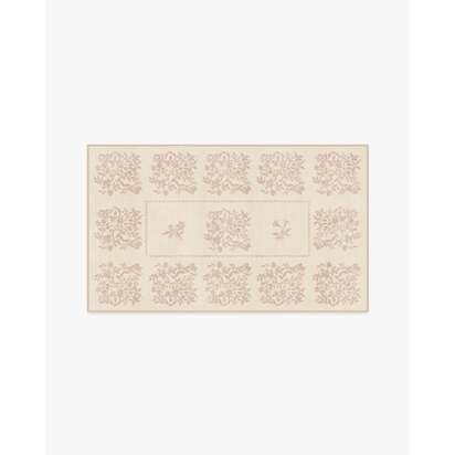 Iona Cream & Vintage Blush Flatwoven Rug - 90 x 150 cm - Rug + Pad System