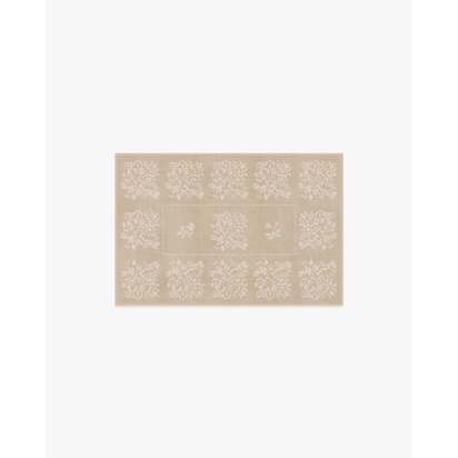Iona Natural & Cream Flatwoven Rug - 60 x 90 cm - Rug + Pad System