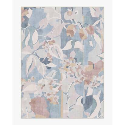 Maeve Soft Blue Multicolour Flatwoven Rug - 275 x 365 cm - Rug + Pad System