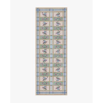 Quinnlyn Natural Multicolour Flatwoven Rug - 75 x 215 cm - Rug + Pad System