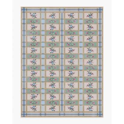 Quinnlyn Natural Multicolour Flatwoven Rug - 275 x 365 cm - Rug + Cushioned Pad System