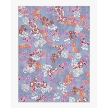 Ellery Slate Blue Multicolour Rug - 275 x 365 cm - All-In-One Rug