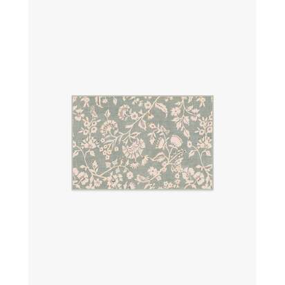 Brenna Sage Green & Cream Rug - 60 x 90 cm - All-In-One Rug
