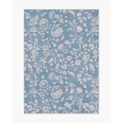 Brenna Slate Blue & Cream Rug - 150 x 215 cm - All-In-One Rug