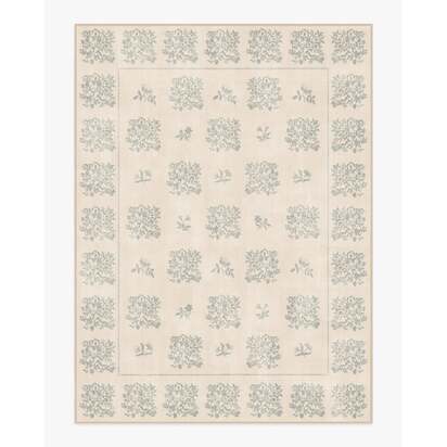 Iona Cream & Sage Green Rug - 275 x 365 cm - All-In-One Rug