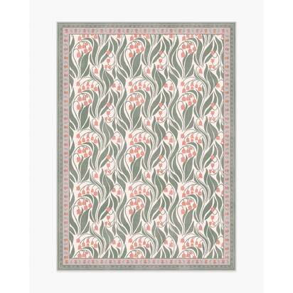 Lila Cream & Coral Rug - 150 x 215 cm - All-In-One Rug