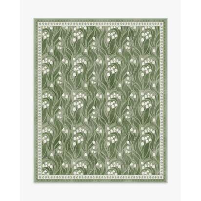 Lila Green & Ivory Rug - 245 x 305 cm - All-In-One Rug