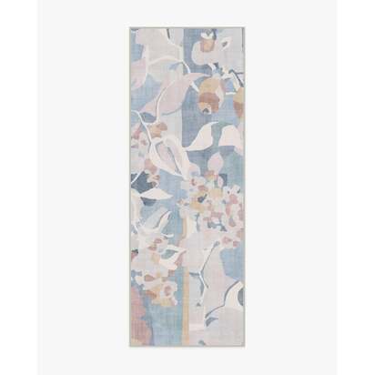 Maeve Soft Blue Multicolour Rug - 75 x 215 cm - All-In-One Rug