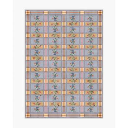 Quinnlyn Slate Blue Multicolour Rug - 150 x 215 cm - All-In-One Rug