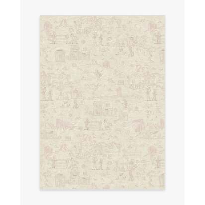 Woody's Roundup Soft Rose Pink Flatwoven Rug - 150 x 215 cm - Rug + Pad System