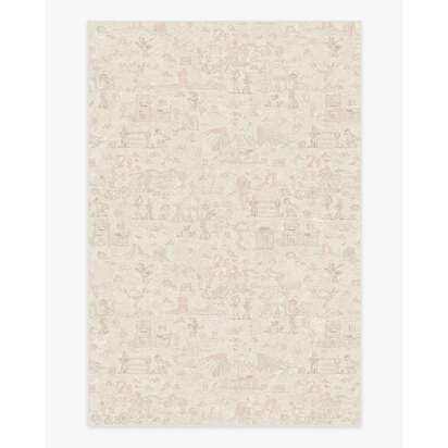 Woody's Roundup Soft Rose Pink Flatwoven Rug - 185 x 275 cm - Rug + Pad System