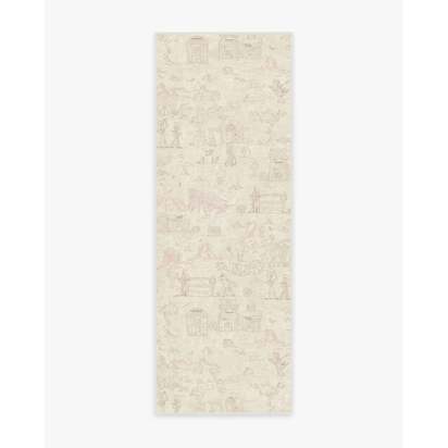 Woody's Roundup Soft Rose Pink Flatwoven Rug - 185 x 275 cm - Rug + Pad System