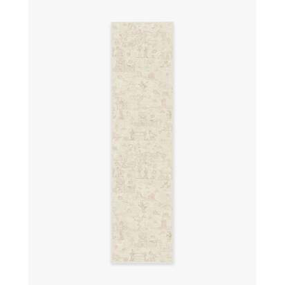 Woody's Roundup Soft Rose Pink Flatwoven Rug - 75 x 305 cm - Rug + Cushioned Pad System