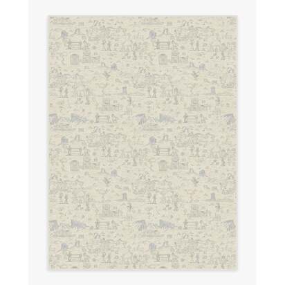 Woody's Roundup Stone Blue Flatwoven Rug - 275 x 365 cm - Rug + Pad System