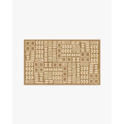 Rugatoni Natural 90x150 Re-Jute Rug by Dan Pelosi - 90 x 150 cm - Rug + Cushioned Pad System