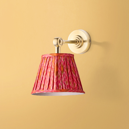Mini elbow wall fitting IP44 in antique brass