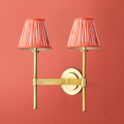 Tremmers double wall fitting in antique brass