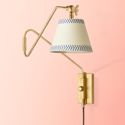 Cooper Wall Fitting in Antique Brass