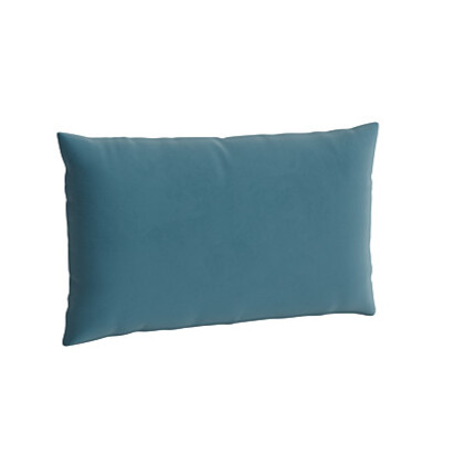 Loaf | Made-to-order Scatter | 40 X 66 cm cushion | Blue Teal Velvet | Hosepipe