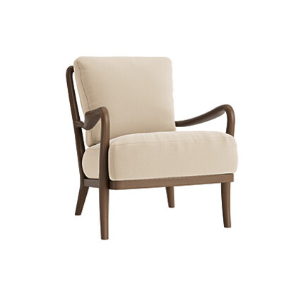 Loaf | Easins | Accent Chair | Neutral Velvet | Egg Box