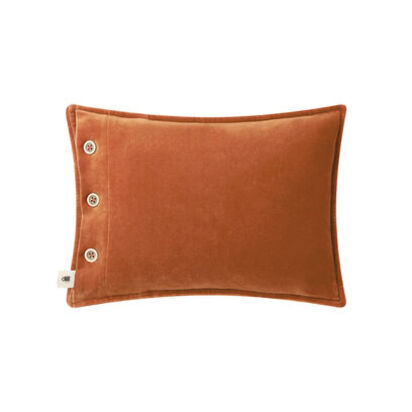 Loaf | Easy Buttons | 30 x 40 cm Velvet Cushion | Terracotta