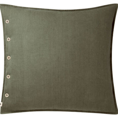 Loaf | Easy Buttons | 60 x 60 cm Linen Cushion | Green