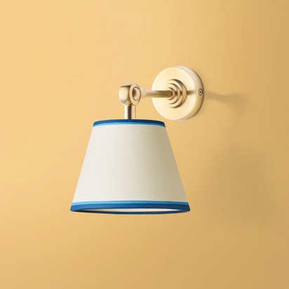 Mini elbow wall fitting IP44 in antique brass