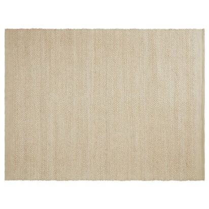 Loaf | Zigzaggy | 200 x 300 cm Jute Rug | Light Natural