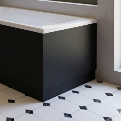 Erin Soft Black 700mm End Bath Panel