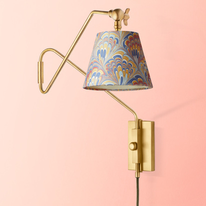 Cooper Wall Fitting in Antique Brass