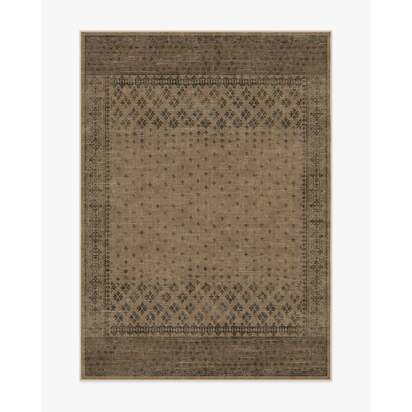 Fernanda Black & Tan Flatwoven Rug - 150 x 215 cm - Rug + Pad System