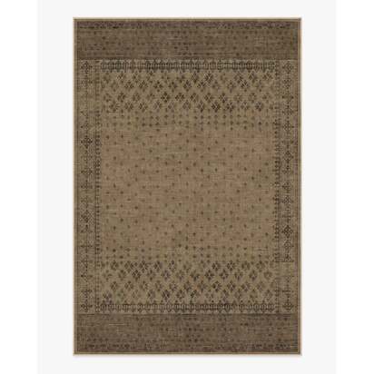 Fernanda Black & Tan Flatwoven Rug - 200 x 290 cm - Rug + Pad System
