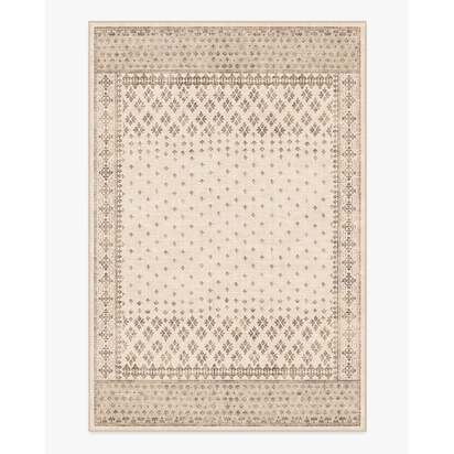 Fernanda Cream Flatwoven Rug - 200 x 290 cm - Rug + Cushioned Pad System